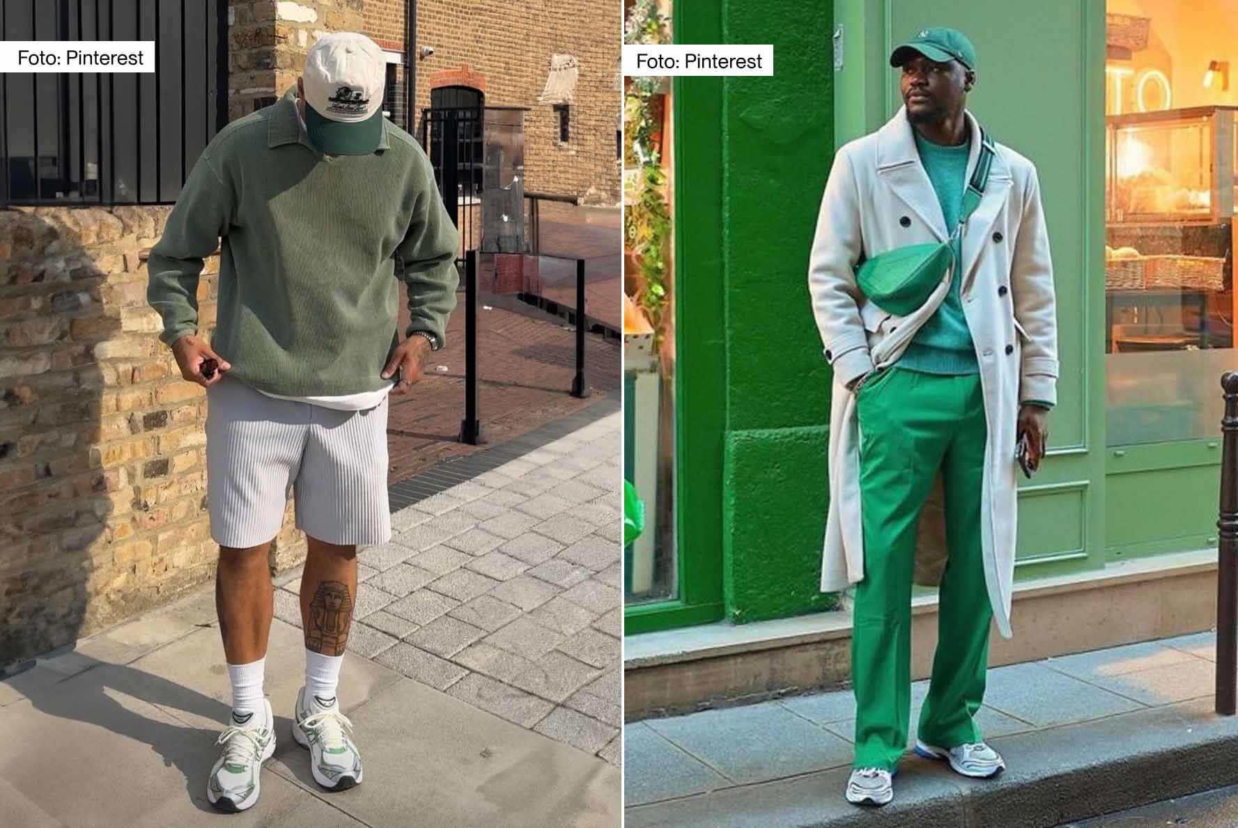 pantalon verde claro para hombre